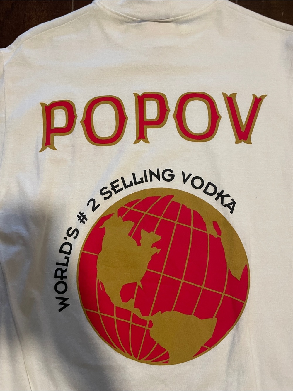 Vintage popov vodka tee